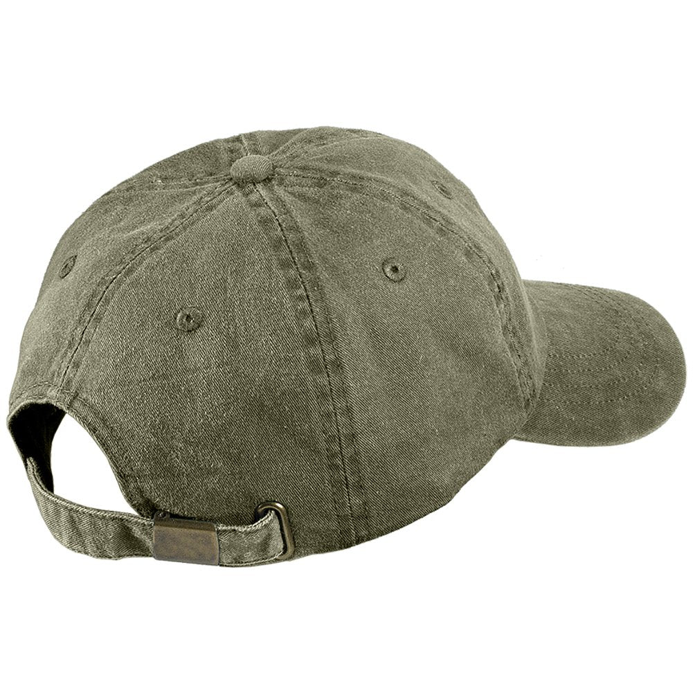 Trendy Apparel Shop Wisconsin State Embroidered Low Profile Adjustable Cotton Cap