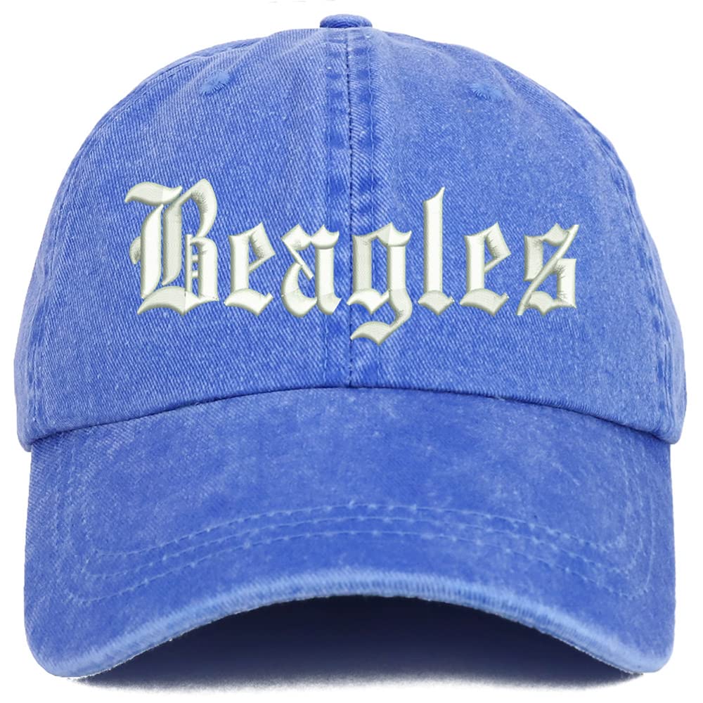 Trendy Apparel Shop Old English Beagles Washed Pigment Dyed Baseball Cap