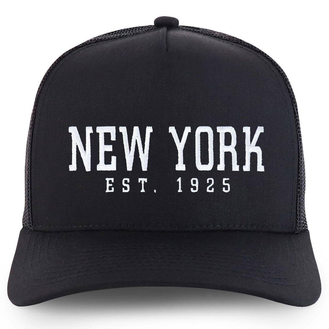 Trendy Apparel Shop New York Est.1925 Embroidered 5 Panel Snapback Trucker Cap