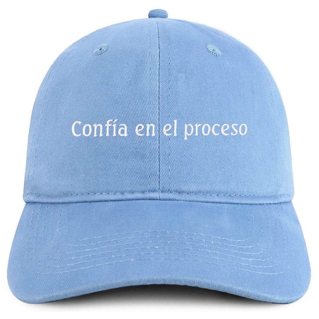 Trendy Apparel Shop Confia En El Proceso Embroidered Cotton Low Profile Dad Hat