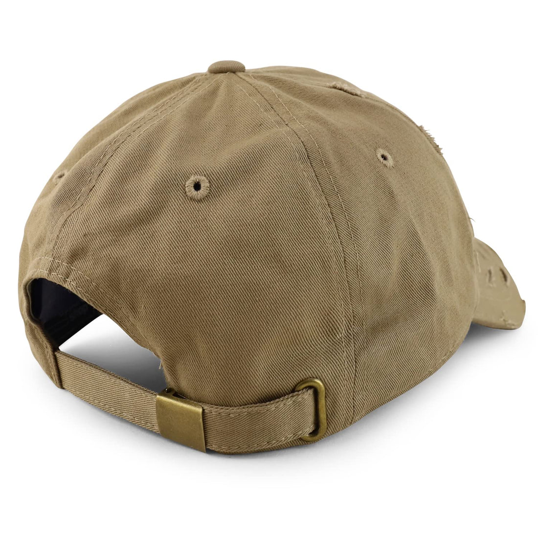 Trendy Apparel Shop Oversized XXL Frayed Unstructured Soft Crown Cotton Dad Hat