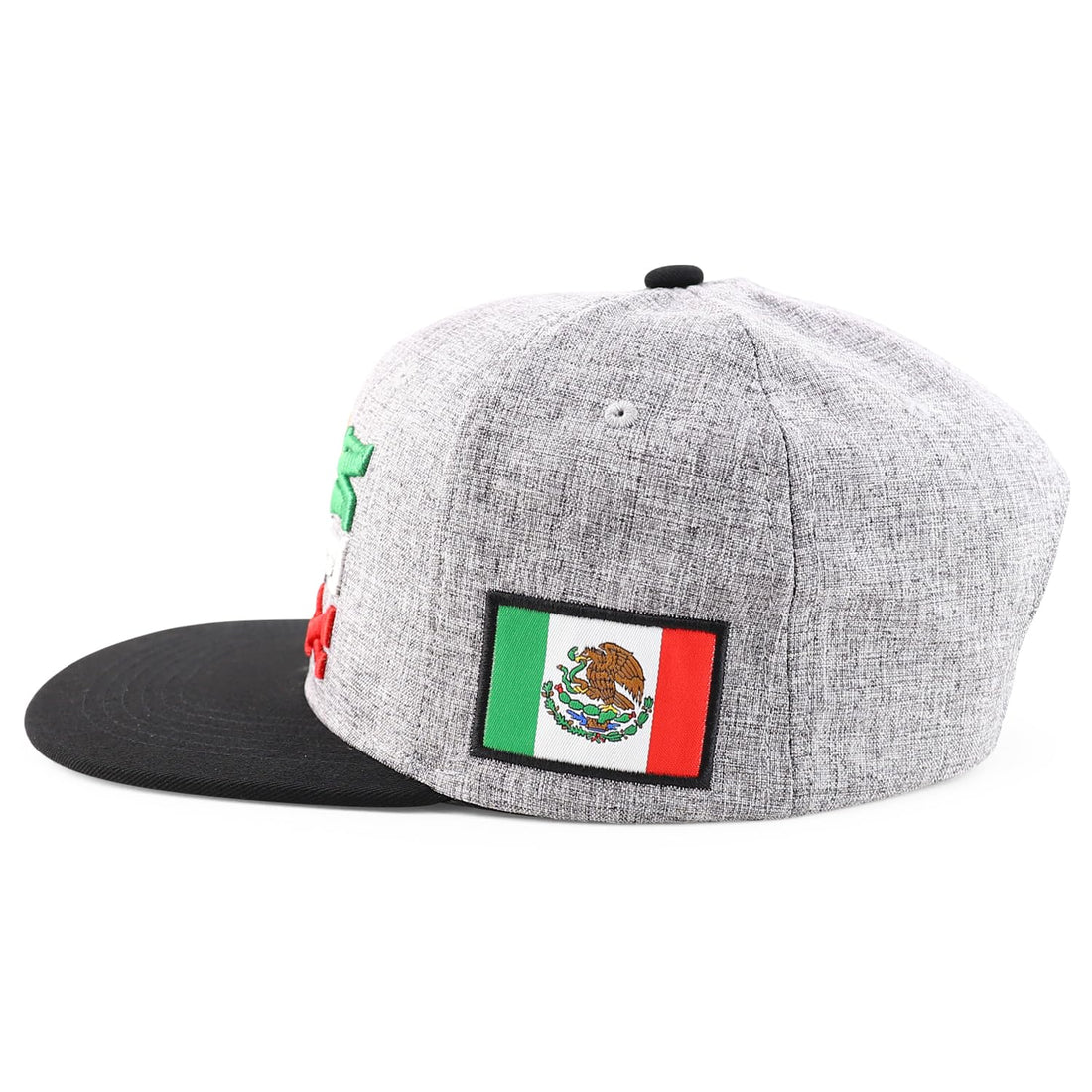 Trendy Apparel Shop Mexico Eagle Embroidered Flatbill Snapback Cap