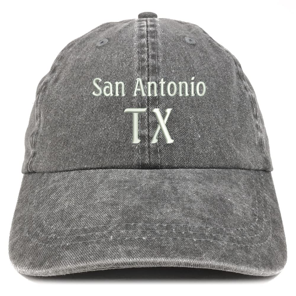 Trendy Apparel Shop San Antonio TX Embroidered Pigment Dyed Washed Baseball Cap
