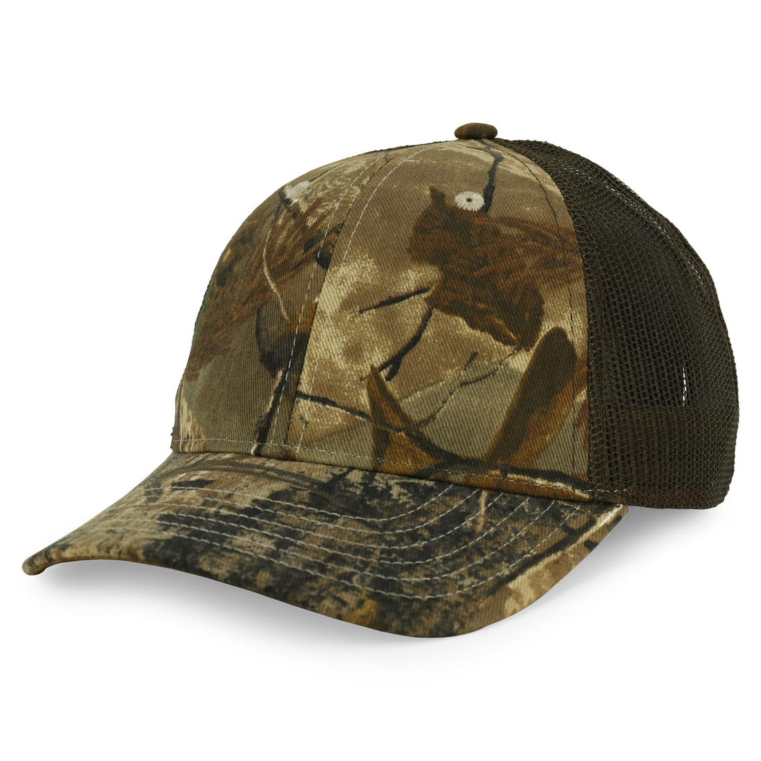 Trendy Apparel Shop Hunting Camouflage Adjustable Mesh Back Tucker Cap