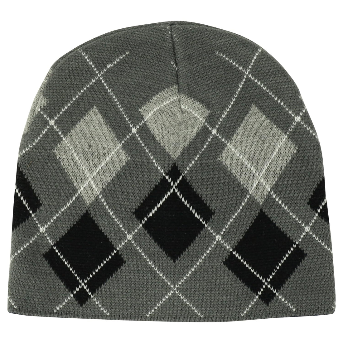Trendy Apparel Shop Acrylic Warm Winter Argyle Knit Beanie Hat