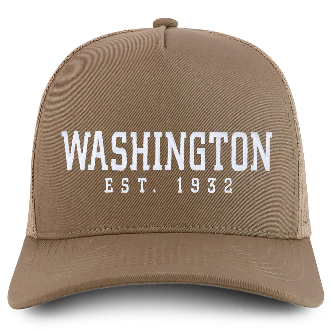 Trendy Apparel Shop Washington Est.1932 Embroidered 5 Panel Snapback Trucker Cap