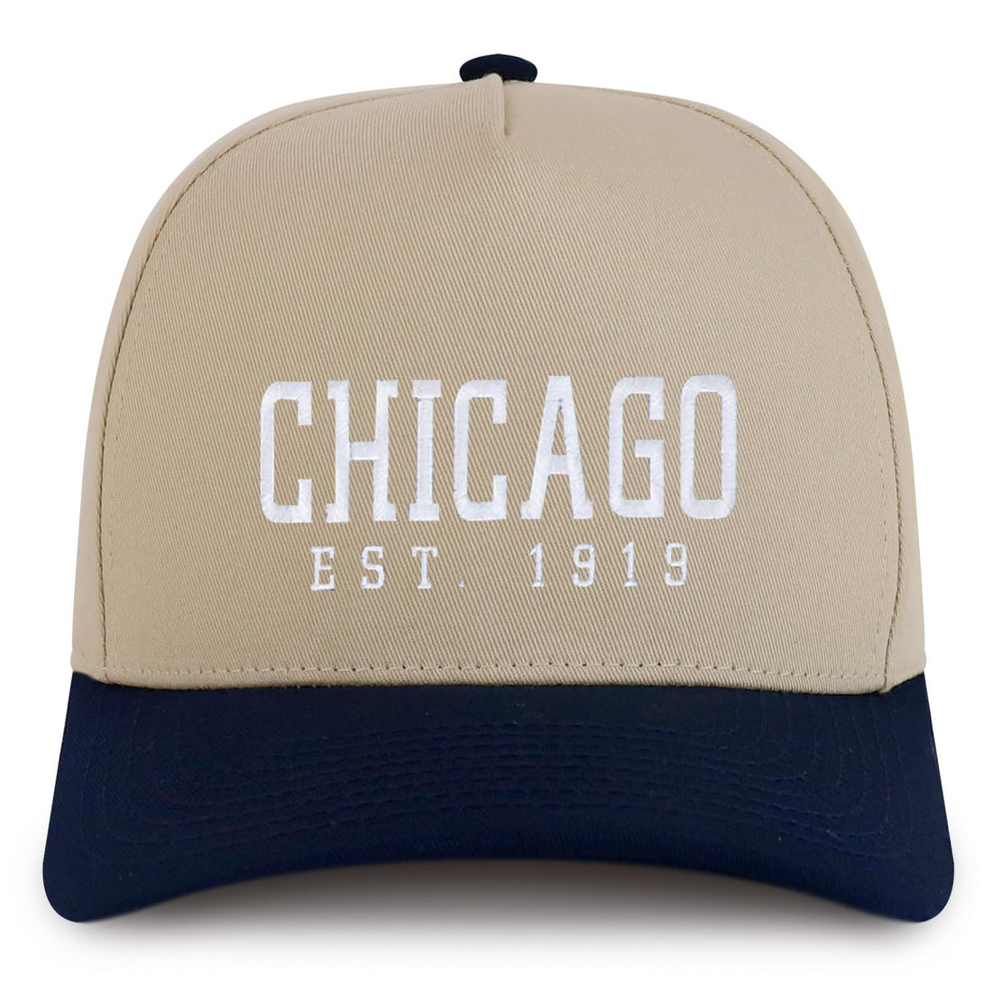 Trendy Apparel Shop Chinago Est.1919 Embroidered 5 Panel Structured Baseball Cap