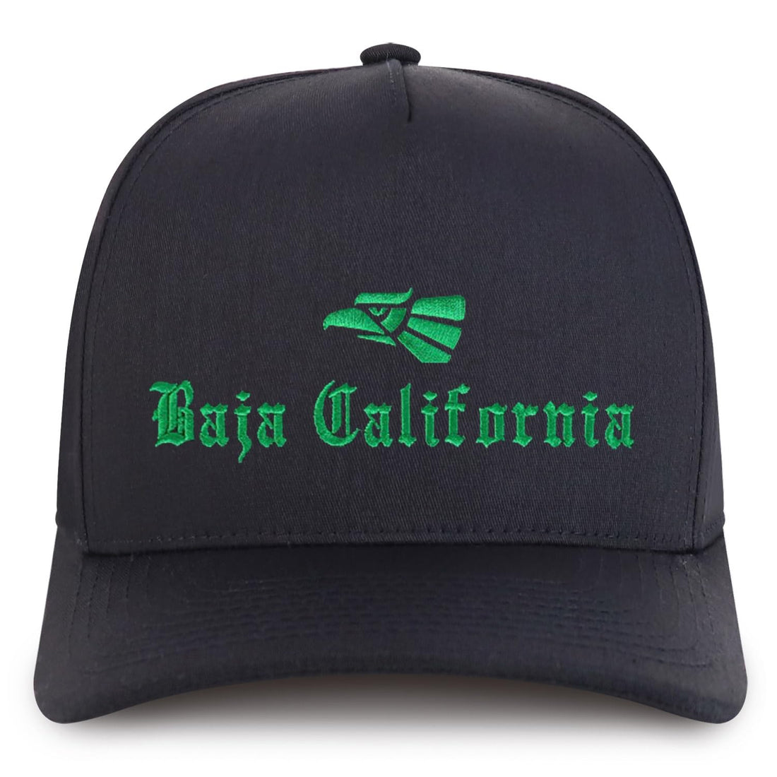 Trendy Apparel Shop Baja California Mexico City Embroidered 5 Panel Structured Baseball Cap