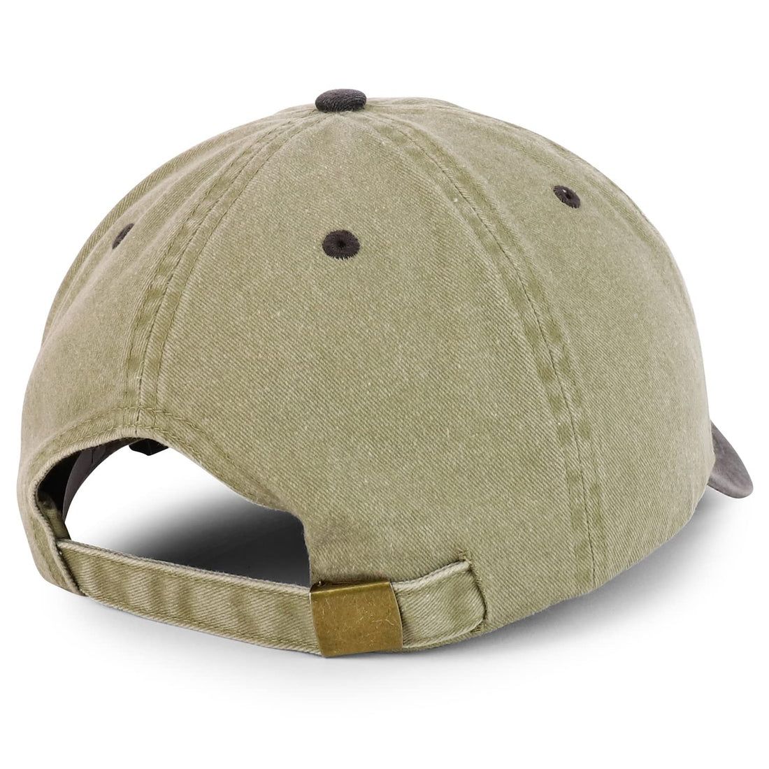 Trendy Apparel Shop Oversize 2XL Pigment Dyed Two Tone Baseball Cap