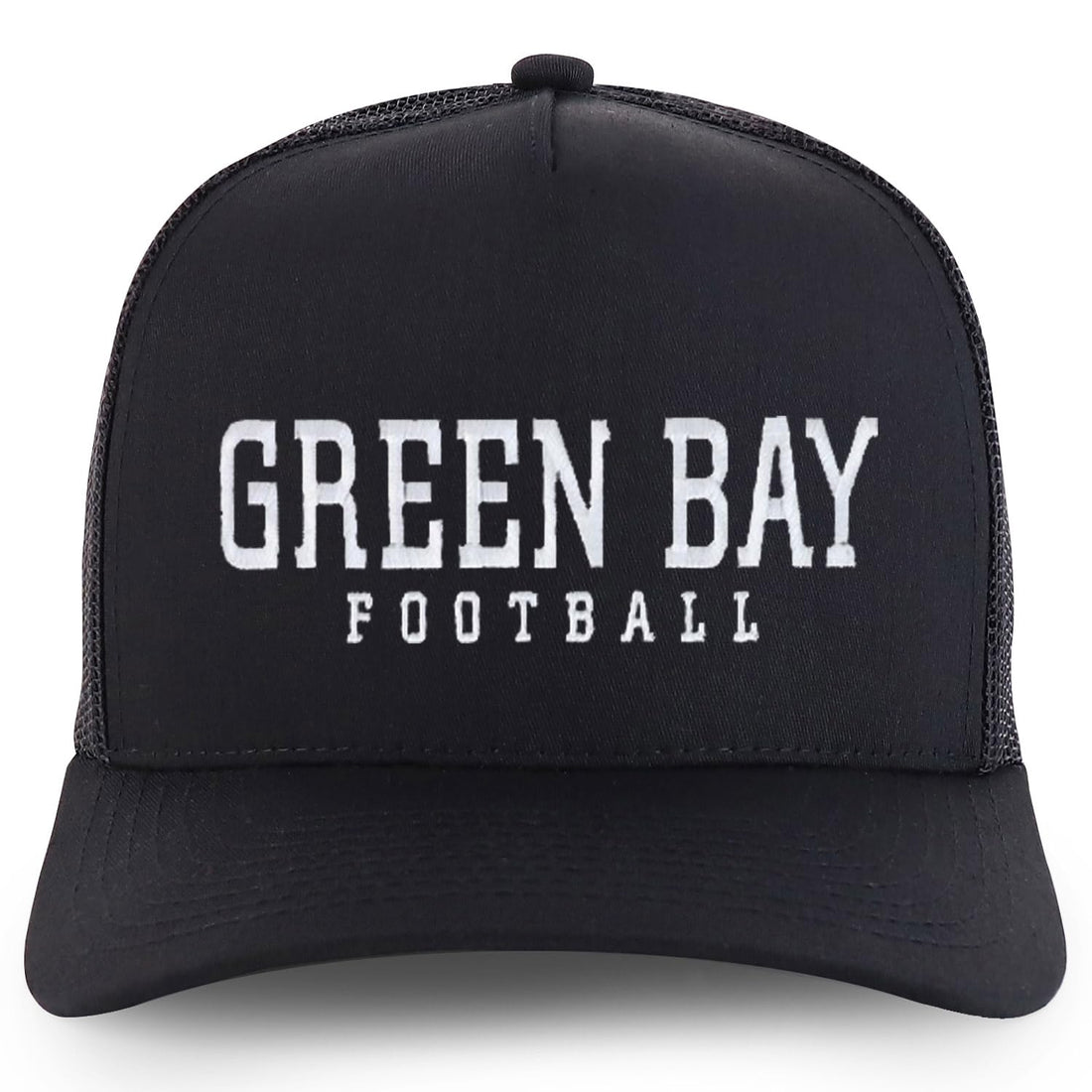 Trendy Apparel Shop Green Bay Embroidered 5 Panel Snapback Trucker Cap