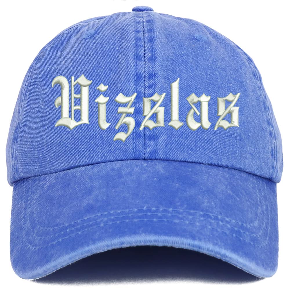 Trendy Apparel Shop Old English Vizslas Washed Pigment Dyed Baseball Cap