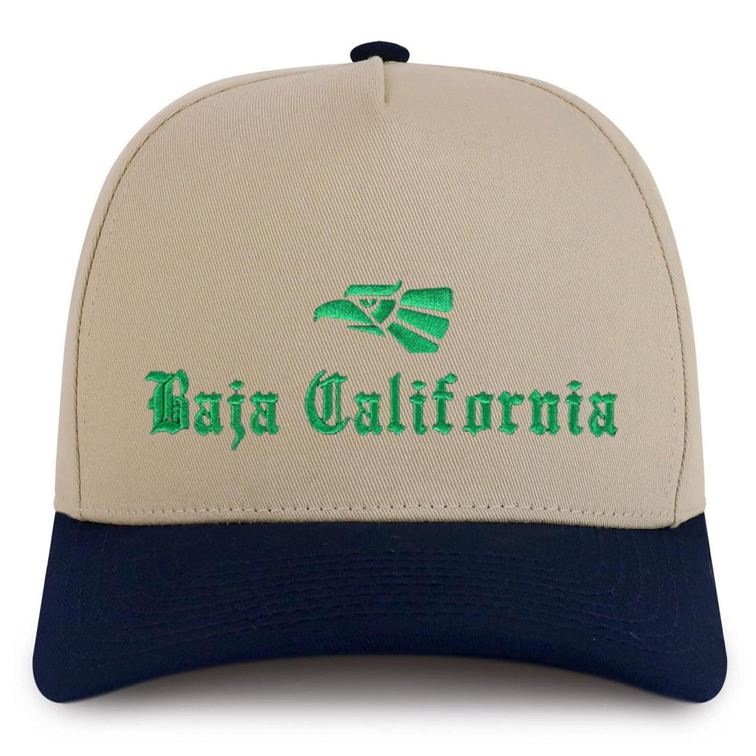 Trendy Apparel Shop Baja California Mexico City Embroidered 5 Panel Structured Baseball Cap