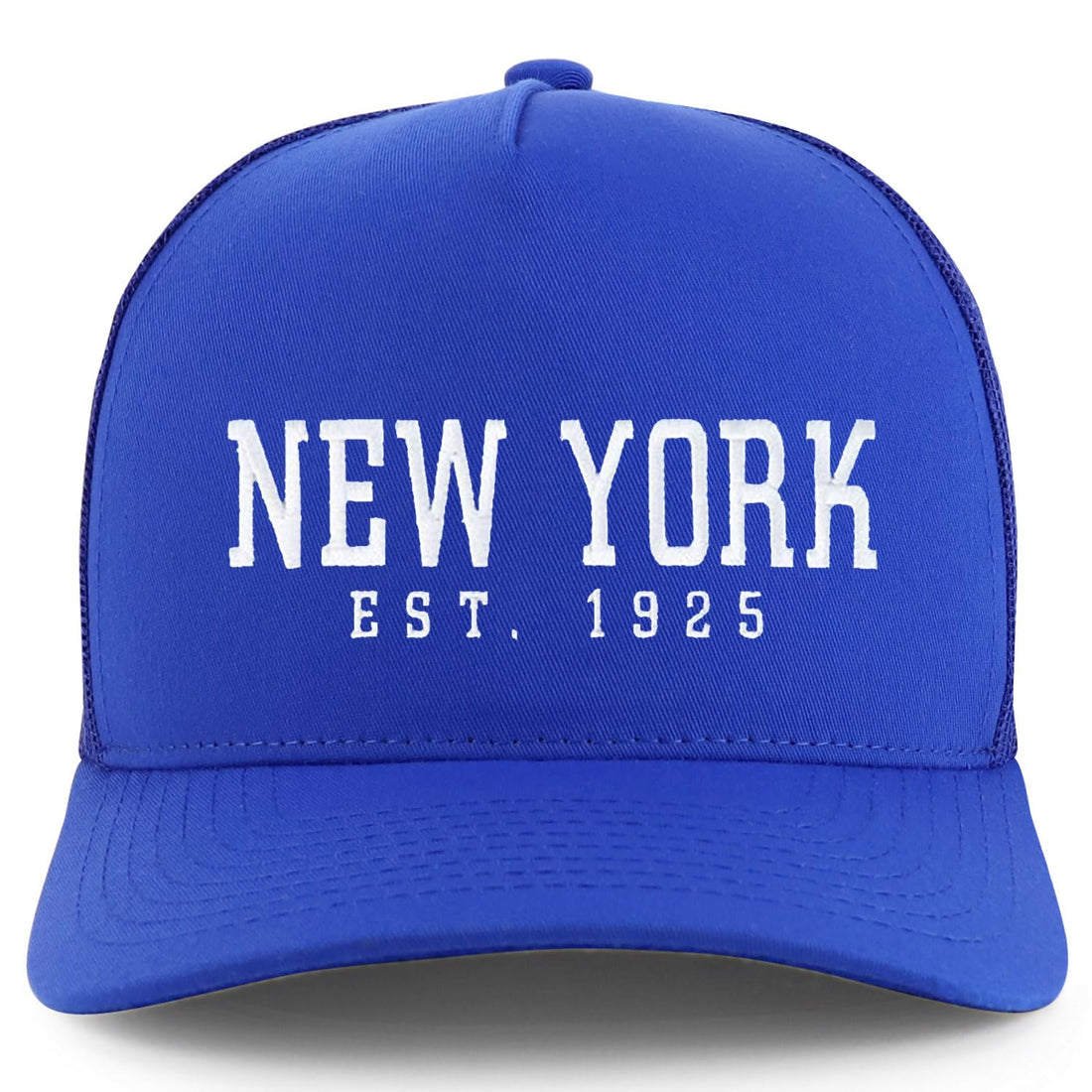 Trendy Apparel Shop New York Est.1925 Embroidered 5 Panel Snapback Trucker Cap