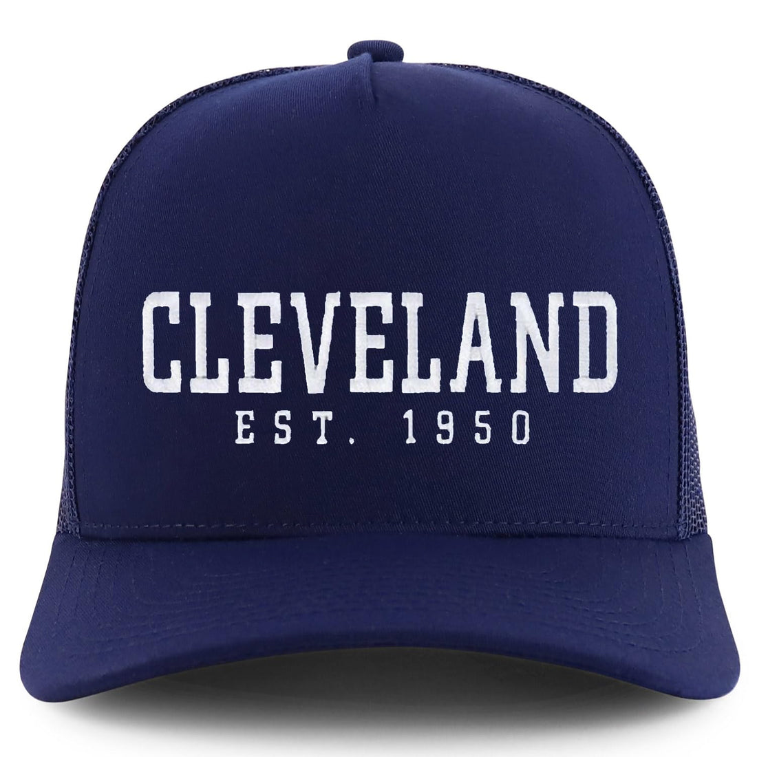 Trendy Apparel Shop Cleveland Est.1950 Embroidered 5 Panel Snapback Trucker Cap
