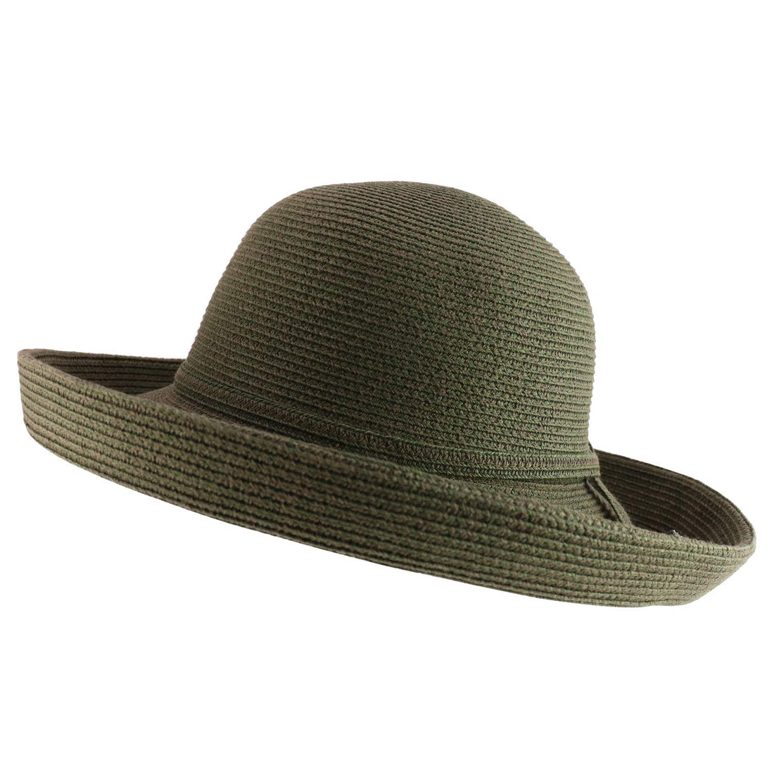 Trendy Apparel Shop Women's UPF 50+ Soft Paper Braid Large Kettle Brim Sun Hat