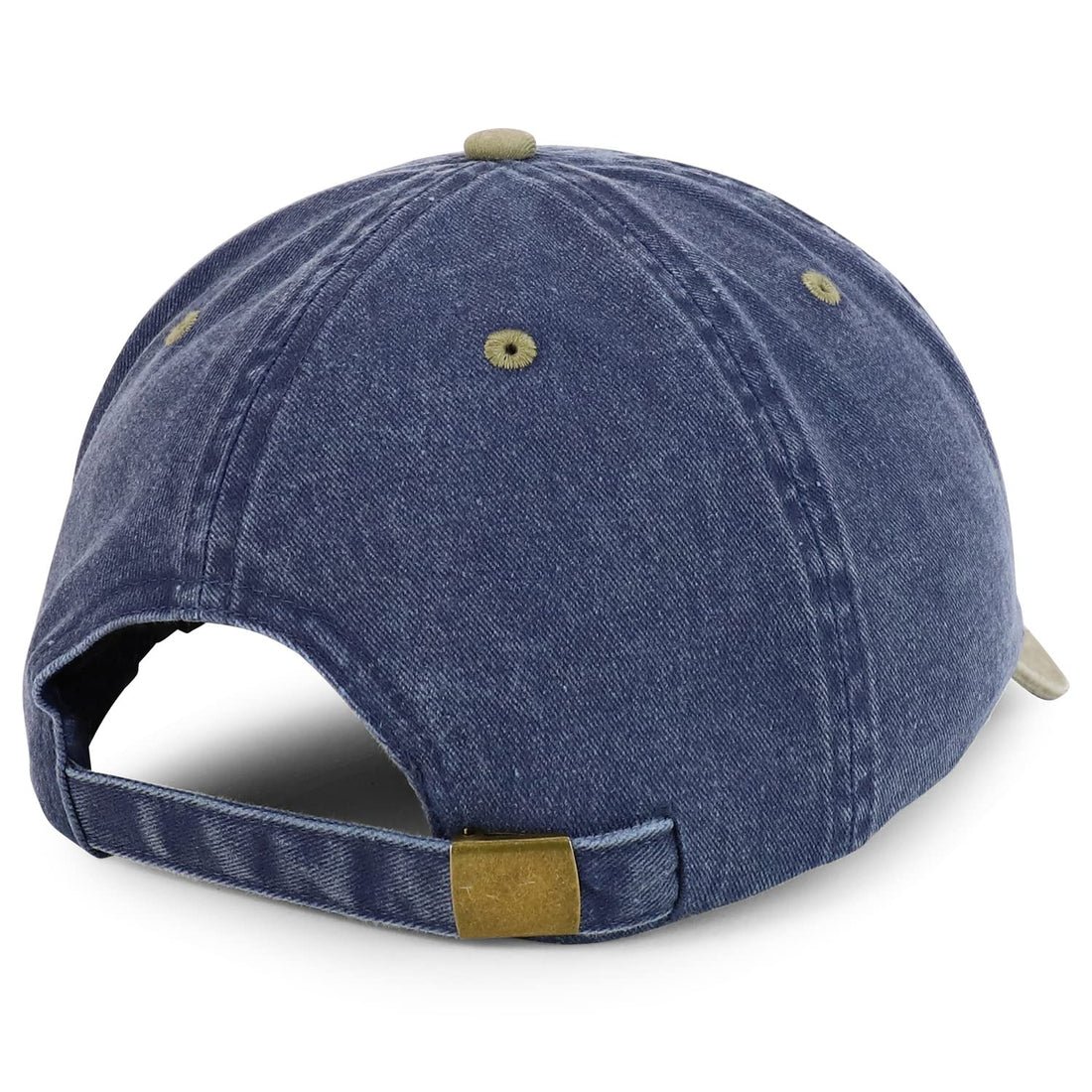 Trendy Apparel Shop Oversize 2XL Pigment Dyed Two Tone Baseball Cap