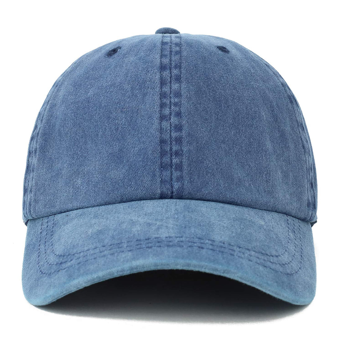 Trendy Apparel Shop Oversize XXL Pigment Dyed Washed Cotton Baseball Cap