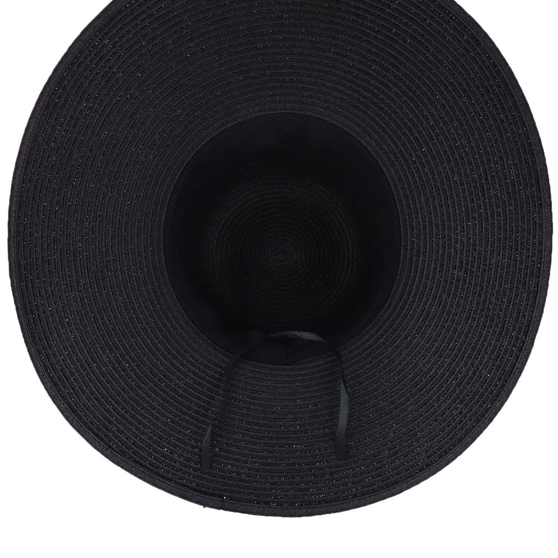 Trendy Apparel Shop Anchor Decorated Band Paper Braid Wide Brim Sun Hat