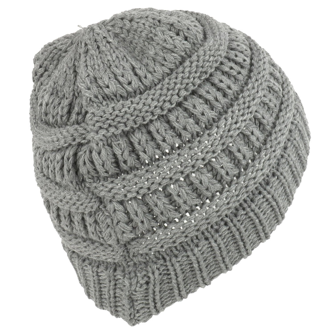 Trendy Apparel Shop Kid's Crochet Knit Winter Short Beanie Hat