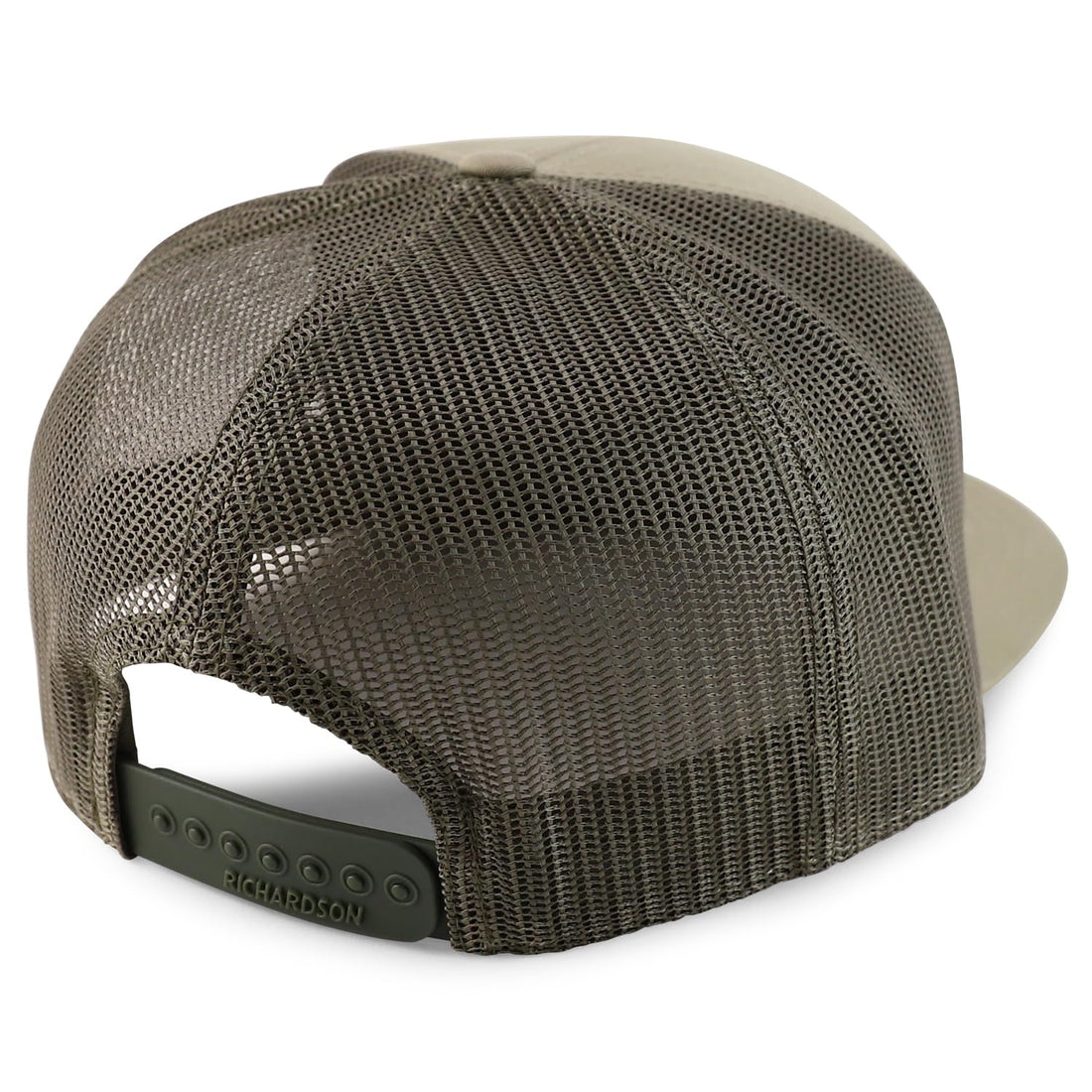 Trendy Apparel Shop Structured High Profile 7 Panel Flat Bill Mesh Back Snapback Cap