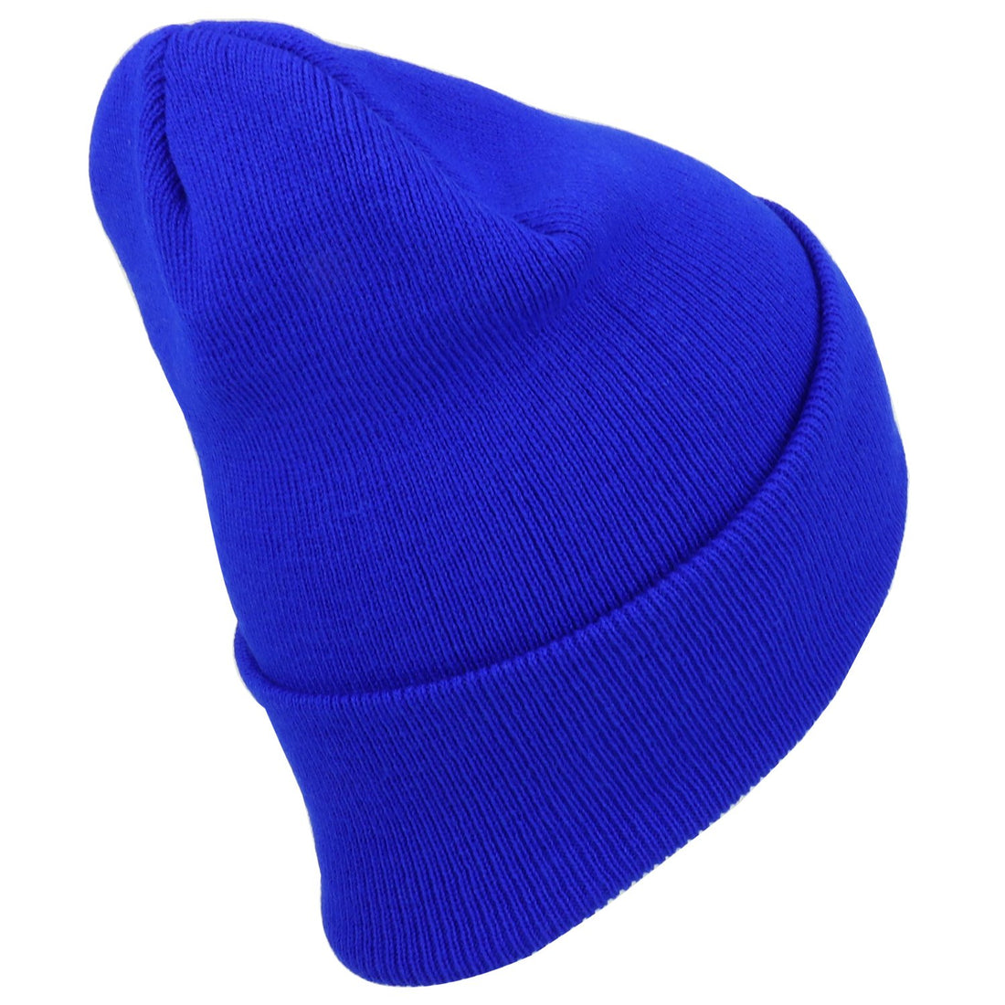 Trendy Apparel Shop Plain Long Cuff Winter Acrylic Beanie Cap