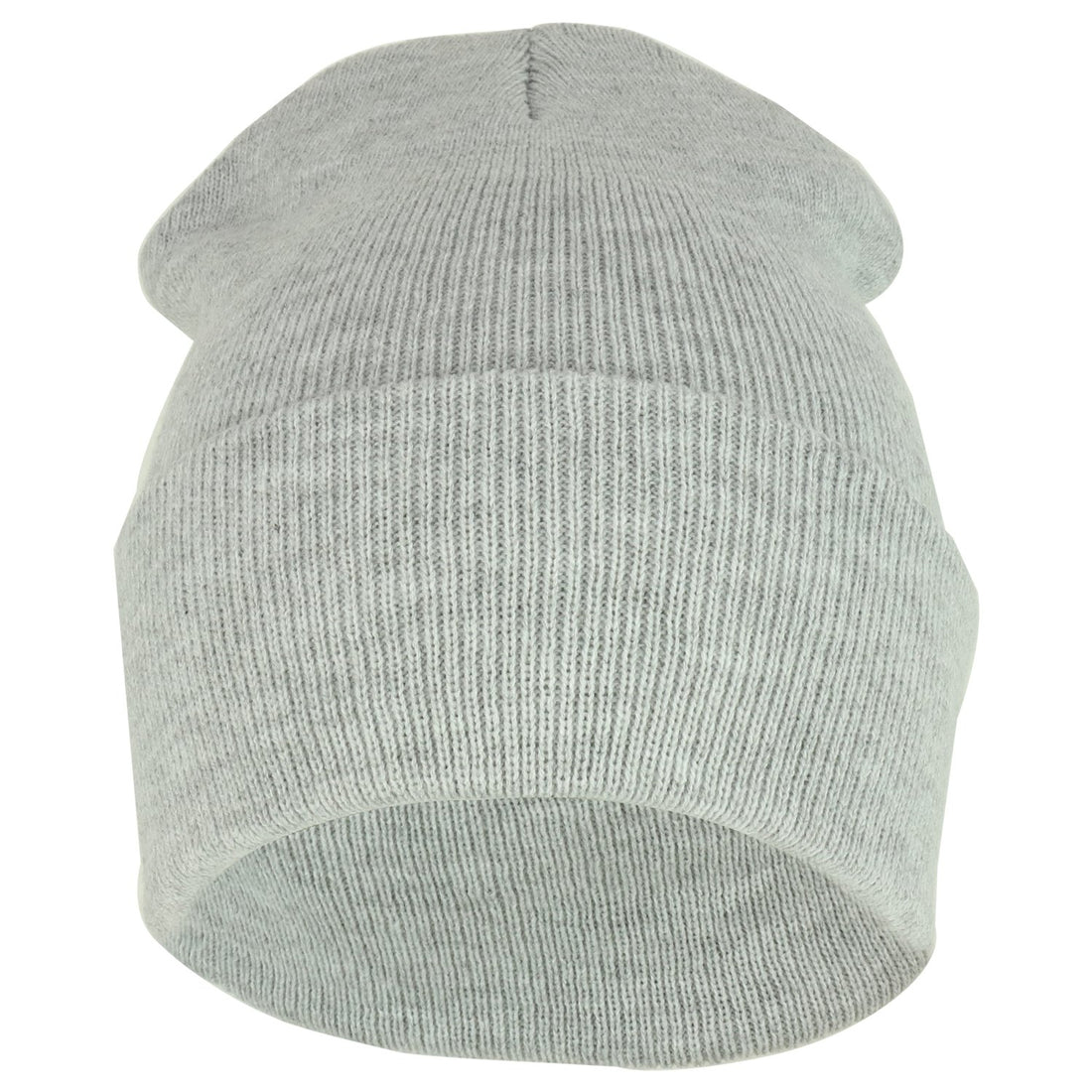 Trendy Apparel Shop Plain Long Cuff Winter Acrylic Beanie Cap