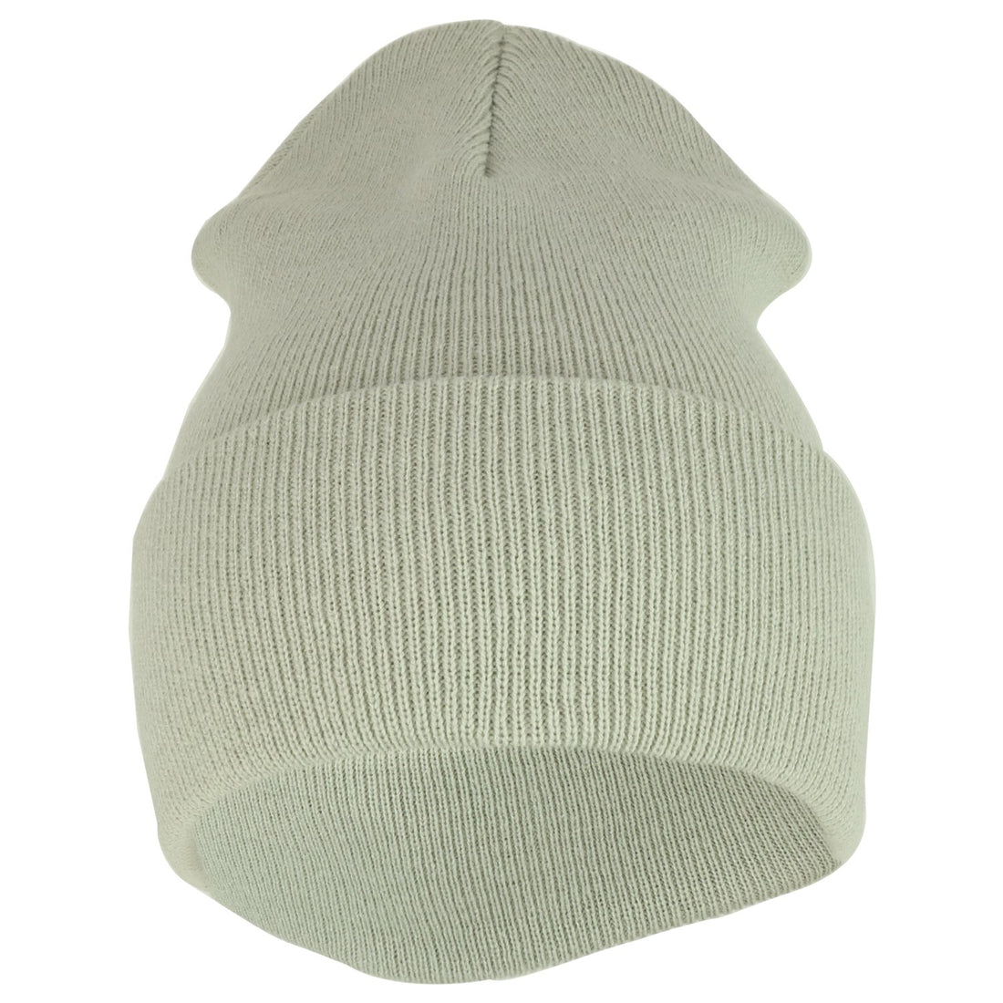 Trendy Apparel Shop Plain Long Cuff Winter Acrylic Beanie Cap