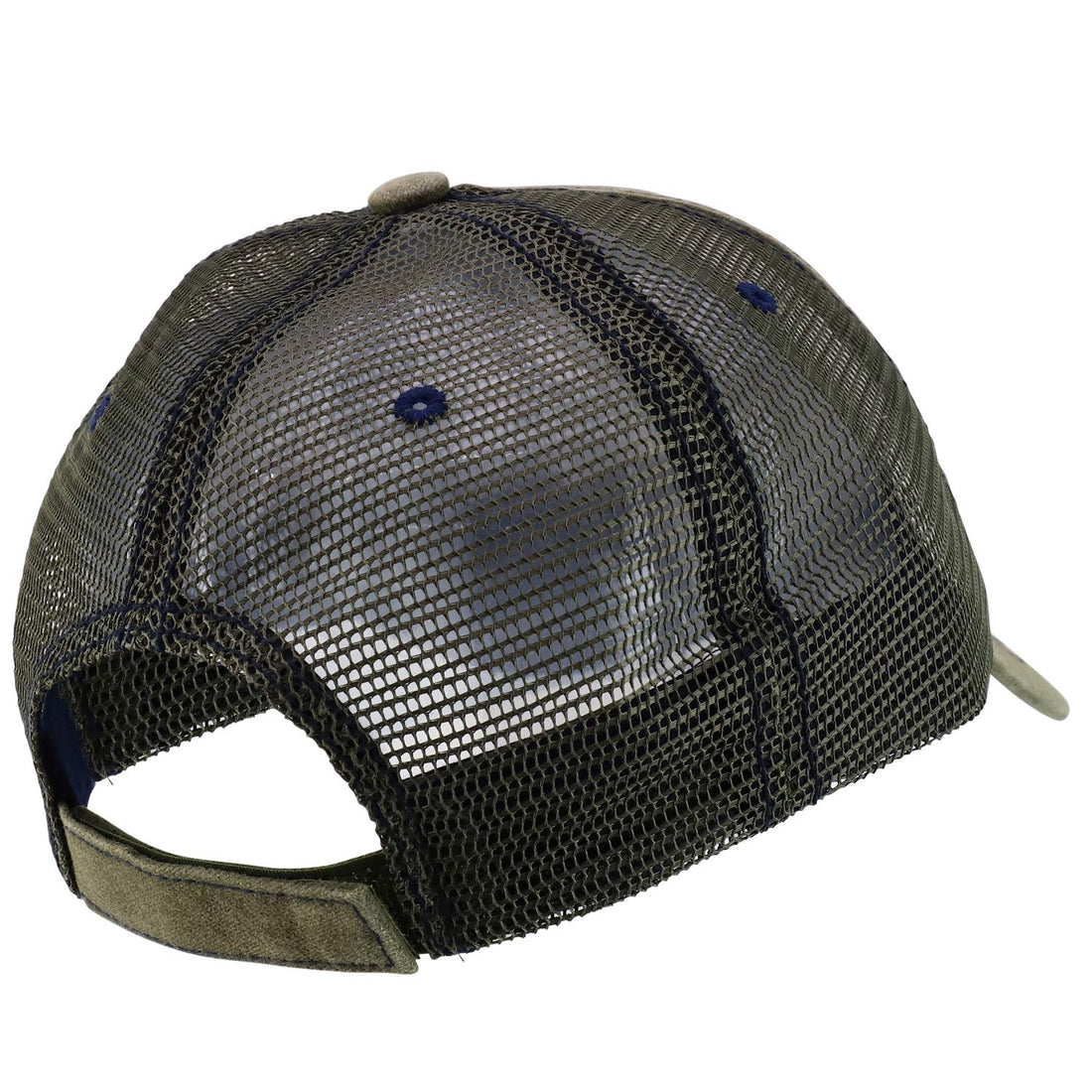 Trendy Apparel Shop Oversized XXL Pigment Dyed Distressed Trucker Baseball Cap