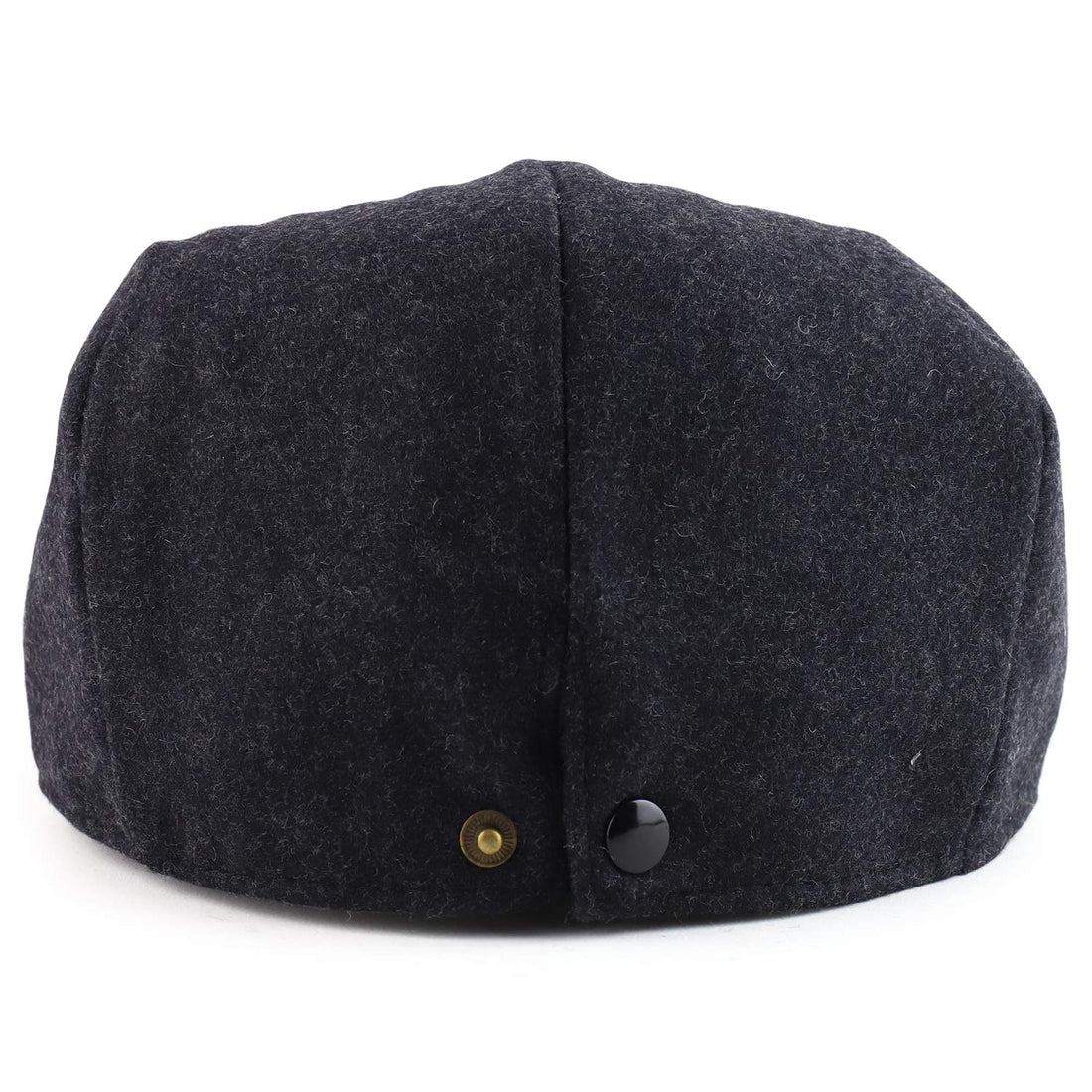 Trendy Apparel Shop Men's Wool Blend Adjustable 3 Button Snapback Ivy Hat