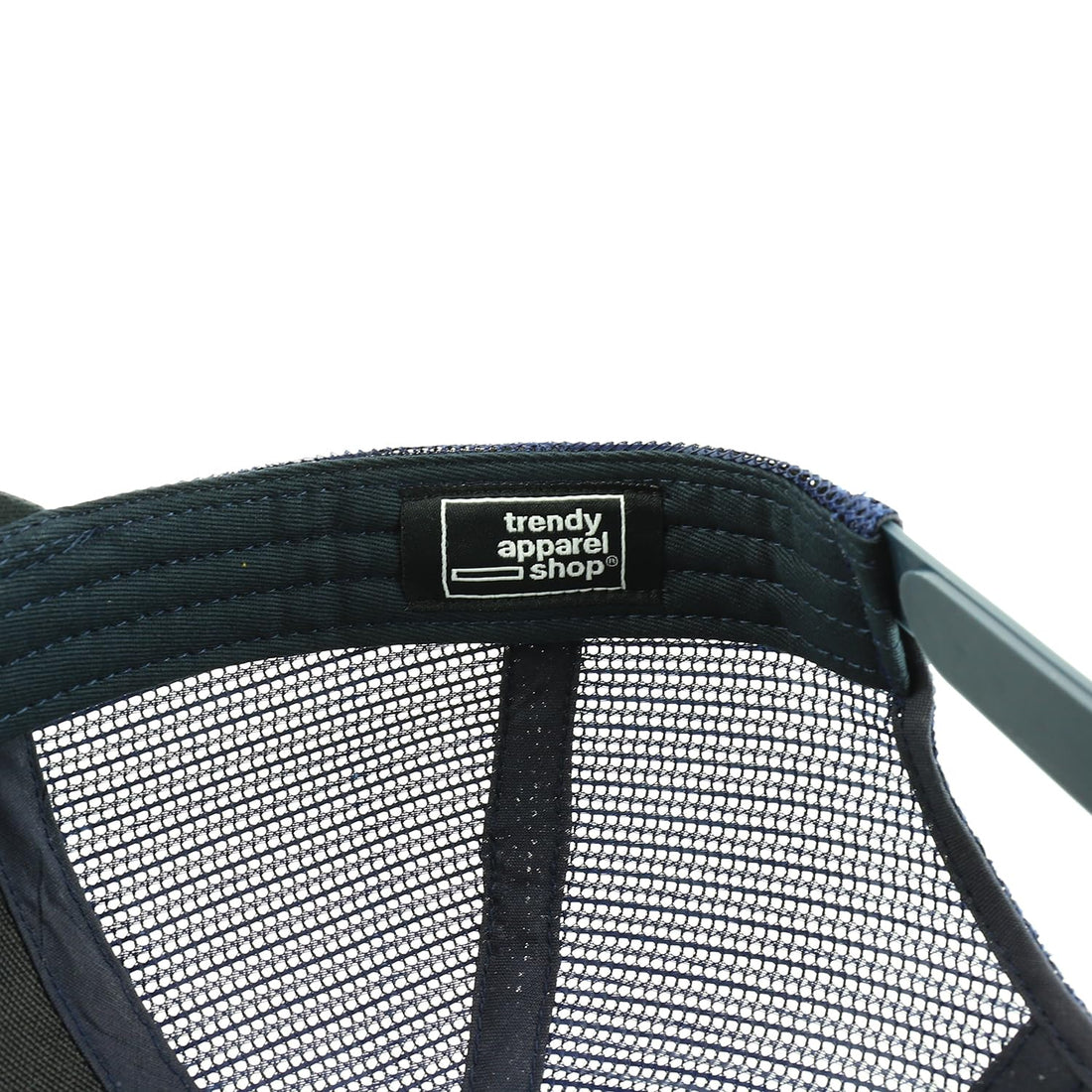 Trendy Apparel Shop Oversize XXL 6 Panel Structured Curved Bill Mesh Snapback Trucker Cap