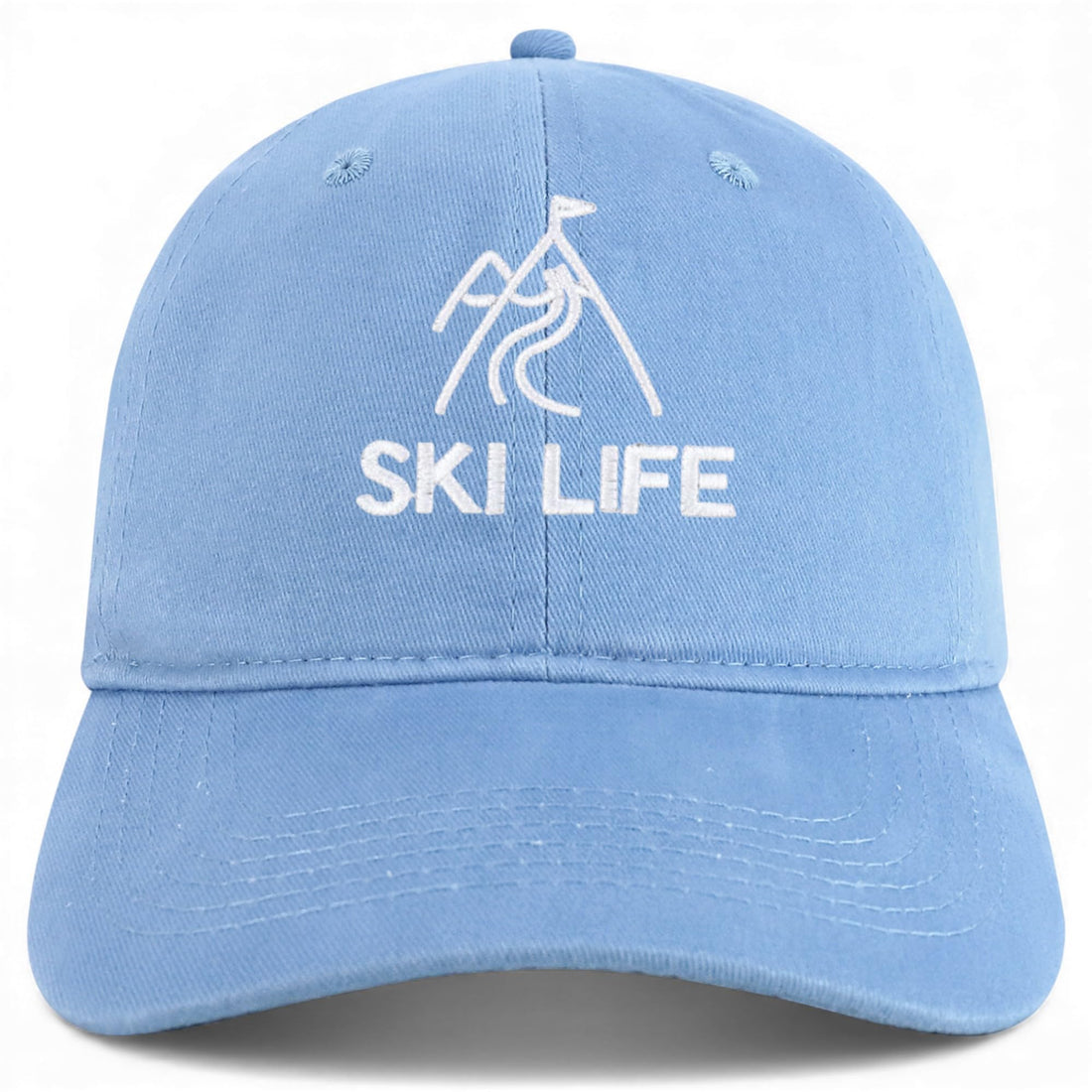 Trendy Apparel Shop Ski Life Embroidered Cotton Unstructured Low Profile Dad Hat