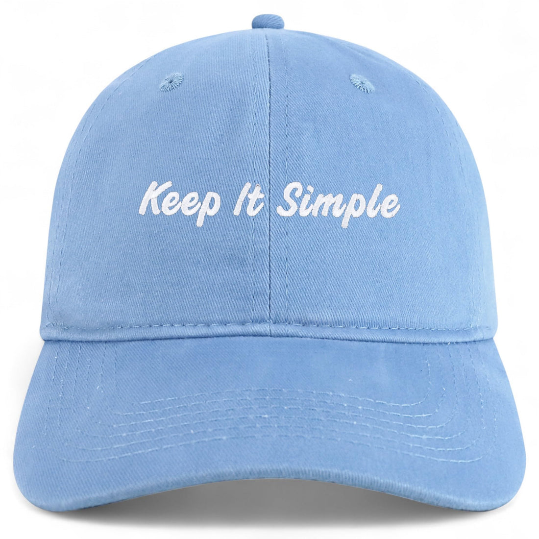 Trendy Apparel Shop Keep It Simple Embroidered Cotton Unstructured Low Profile Dad Hat