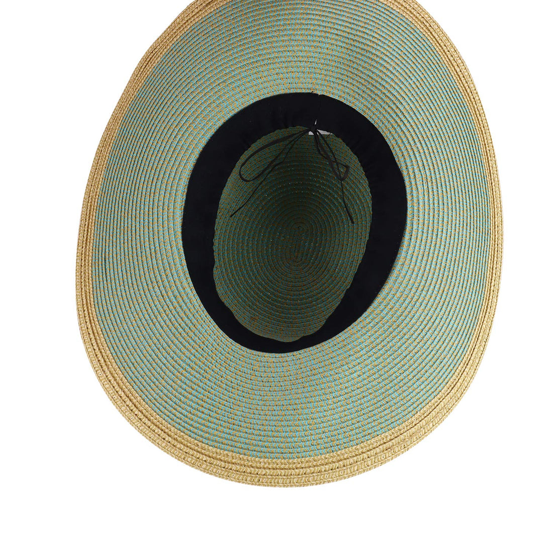Trendy Apparel Shop Women's UPF 50+ Paper Braid Tweed Flat Brim Sun Hat