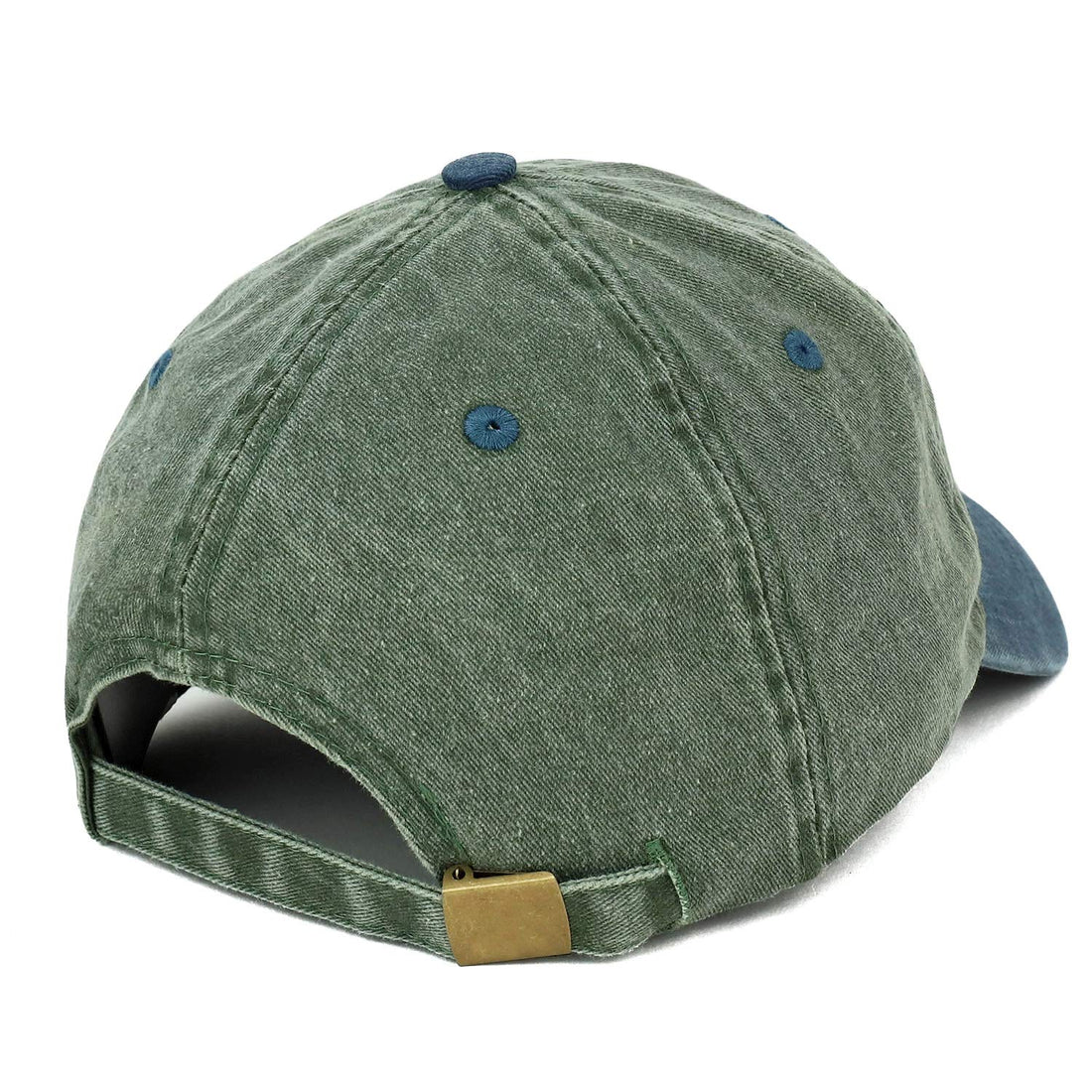Trendy Apparel Shop Oops Patch Pigment Dyed Washed Two Tone Baseball Cap