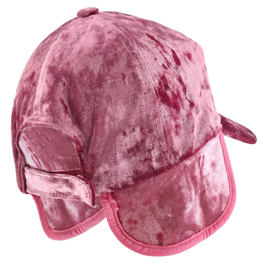 Trendy Apparel Shop Soft Velvet Faux Fur Ear Flap Winter Baseball Cap