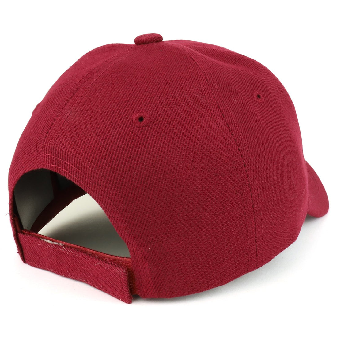 Trendy Apparel Shop Plain Structured Crown Adjustable Baseball Cap