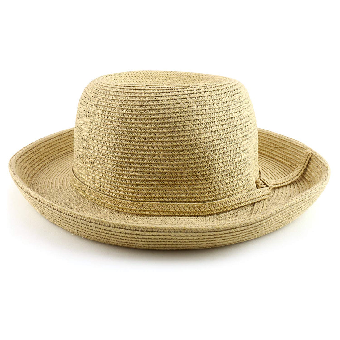 Trendy Apparel Shop UPF 50+ Soft Paper Braid Kettle Brim Sun Hat