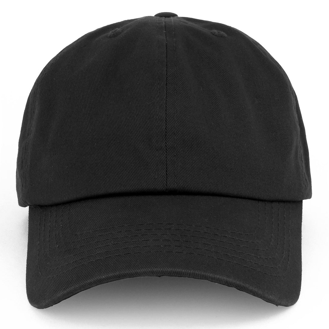 Trendy Apparel Shop Oversize XXL Plain Unstructured Soft Crown Cotton Dad Hat