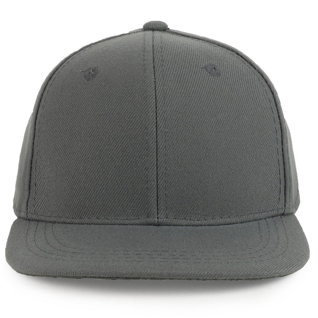 Trendy Apparel Shop Infant to Toddler Kid's Plain Structured Flatbill Snapback Cap