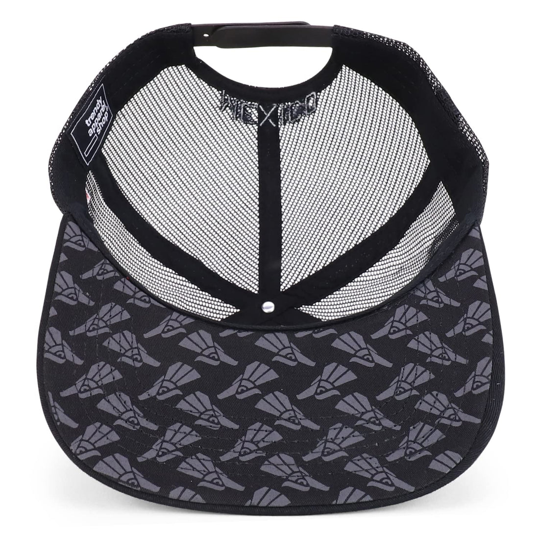 Trendy Apparel Shop XXL Hecho En Mexico Eagle 3D Embroidered Flatbill Snapback Mesh Cap