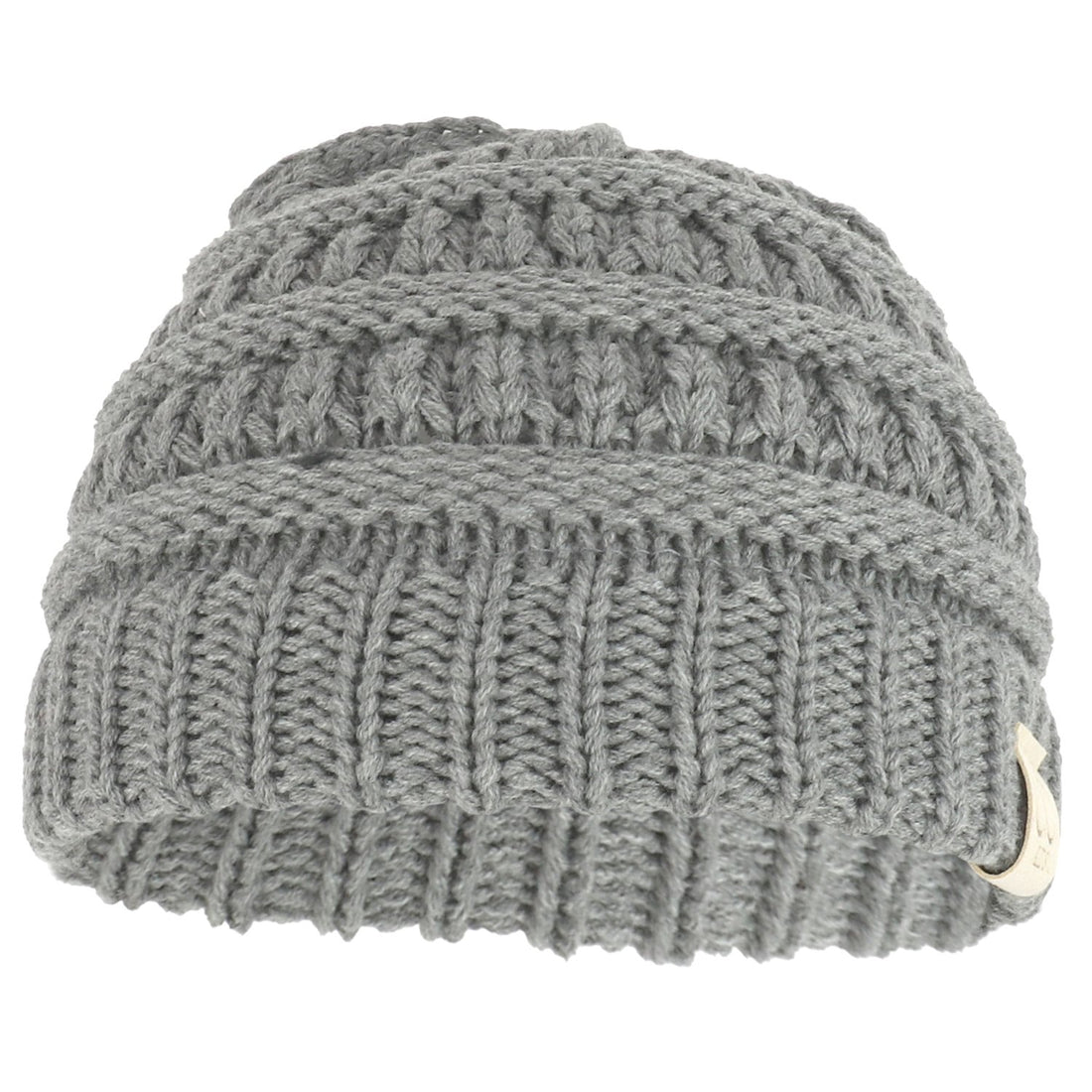 Trendy Apparel Shop Kid's Crochet Knit Winter Short Beanie Hat