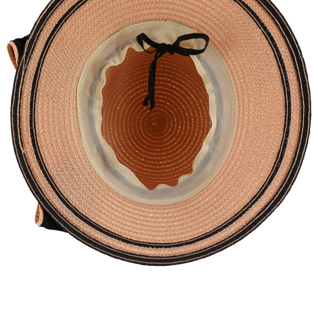 Trendy Apparel Shop Youth Girl's Bow Trim Paper Braid Cloche Sun Hat