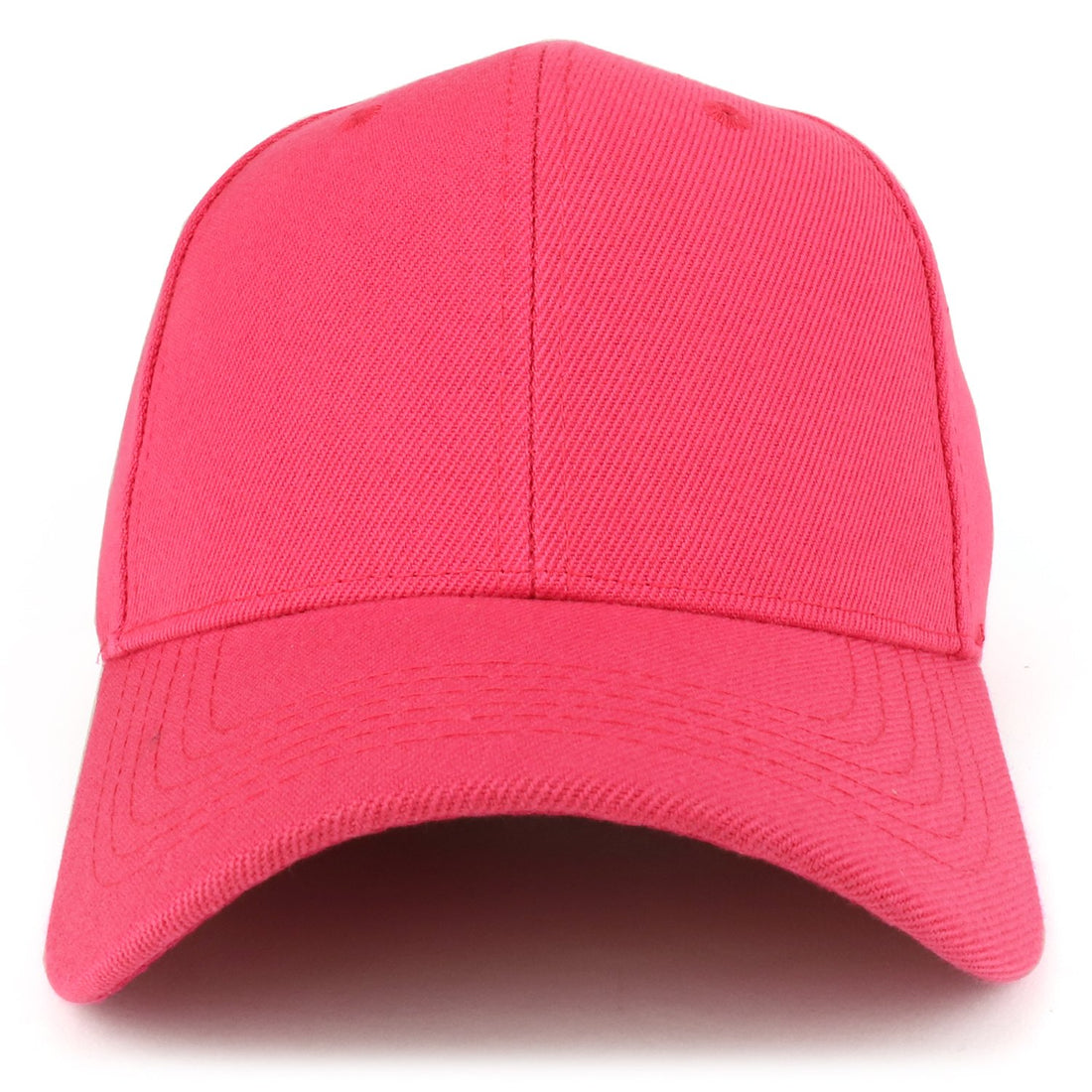 Trendy Apparel Shop Plain Structured Crown Adjustable Baseball Cap