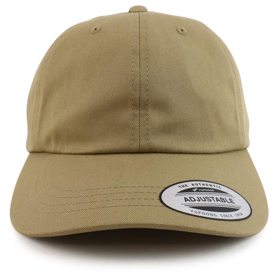 Trendy Apparel Shop Oversize XXL Plain Unstructured Soft Crown Cotton Cap