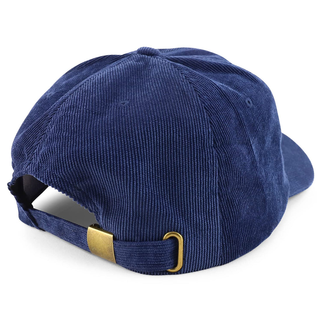 Trendy Apparel Shop Oversized XXL Unstructured Corduroy Curved Bill Strapback Baseball Cap