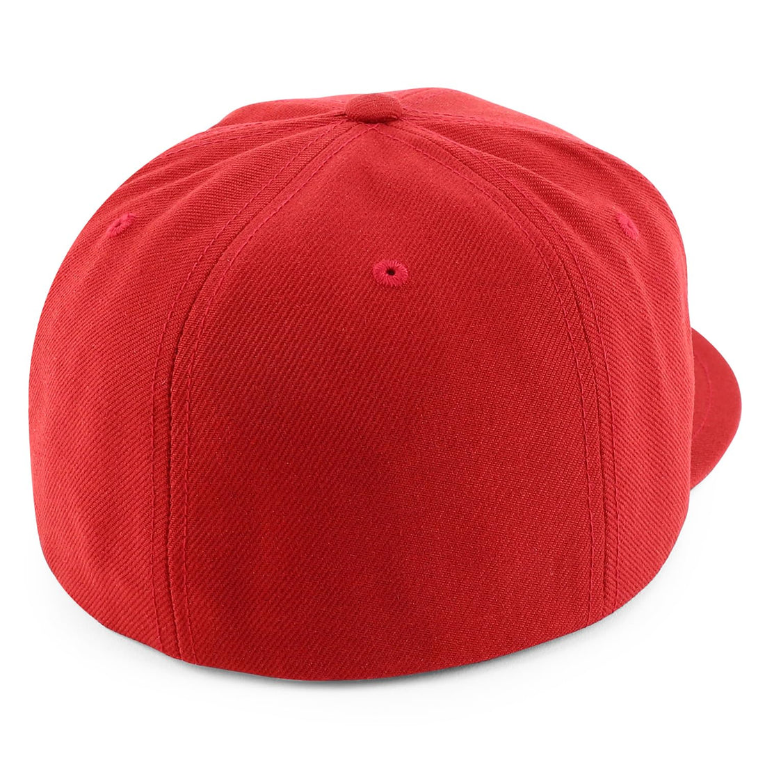 Trendy Apparel Shop Oversize XXL Plain Structured 6 Panel Flat Bill Fitted Cap
