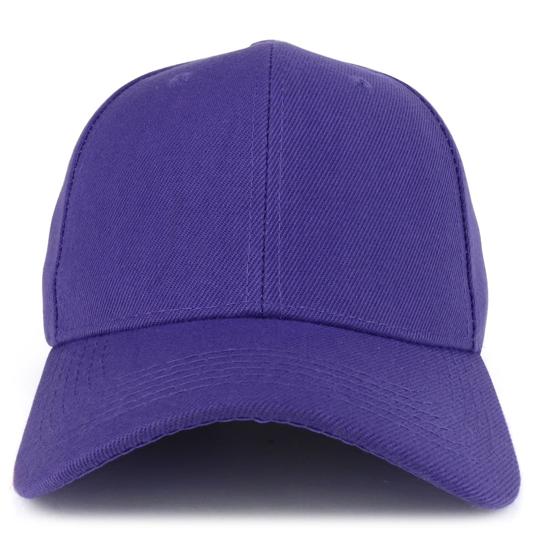 Trendy Apparel Shop Plain Structured Crown Adjustable Baseball Cap