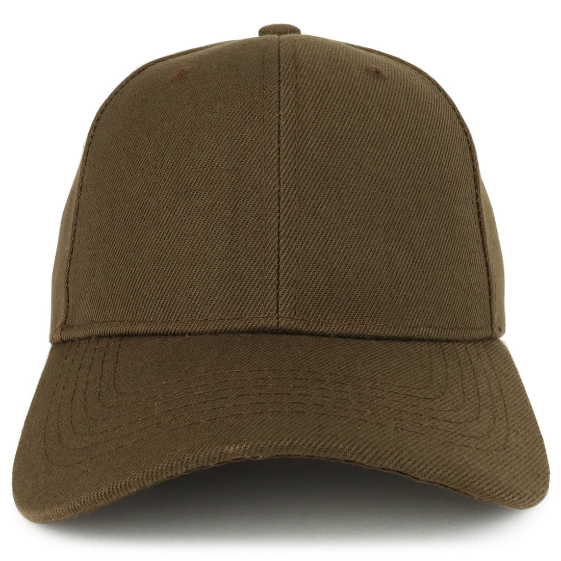 Trendy Apparel Shop Plain Structured Crown Adjustable Baseball Cap