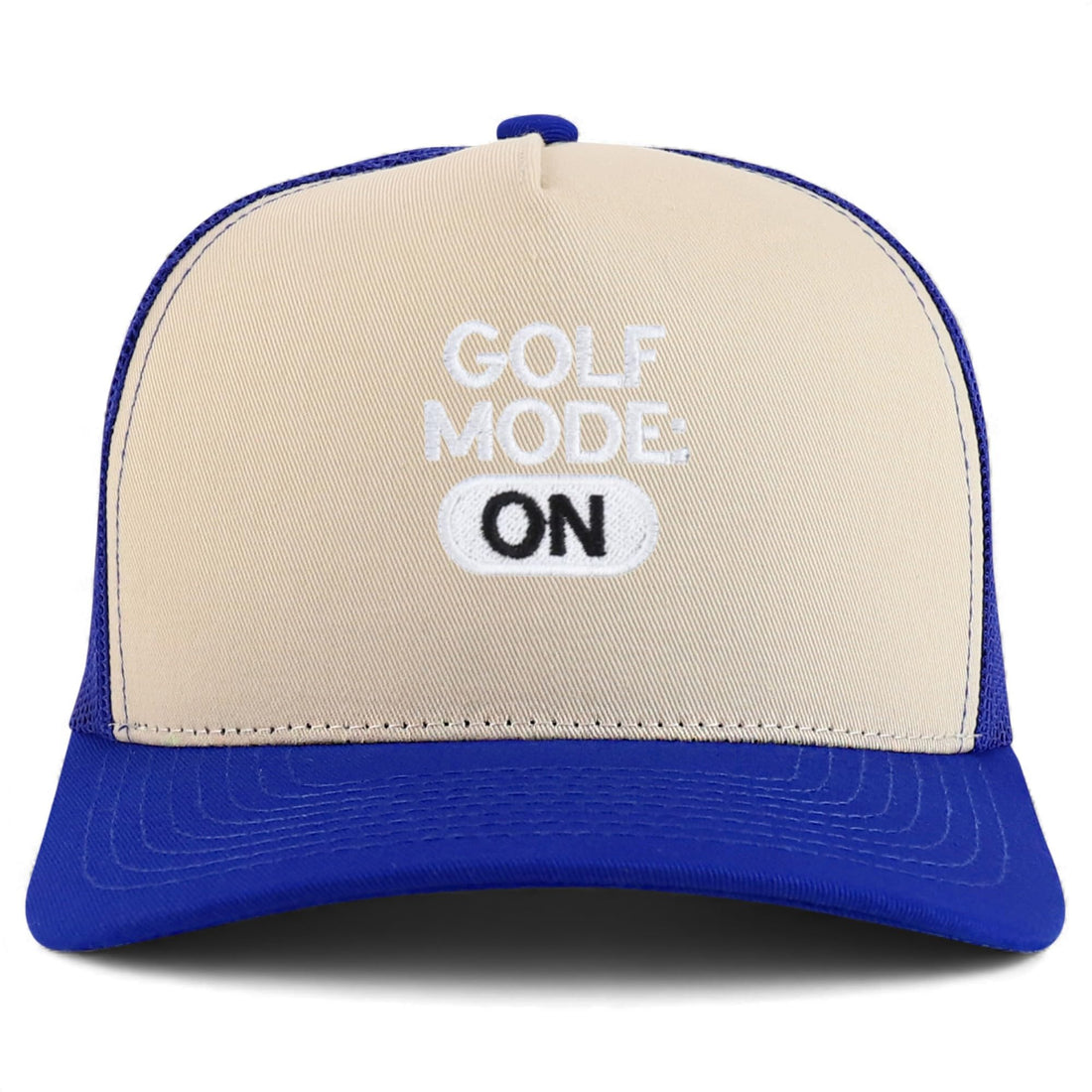 Trendy Apparel Shop Golf Mode On Embroidered 5 Panel Snapback Trucker Cap