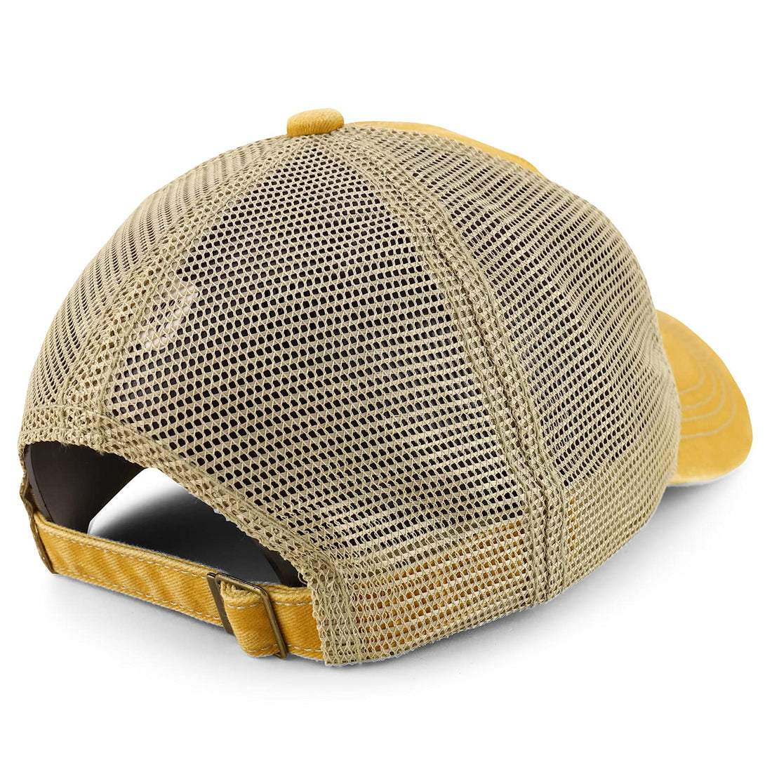 Trendy Apparel Shop Pigment Dyed Front Mesh Back Unstructured Trucker Ball Cap
